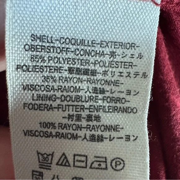 Free People Lily Lace Blouson Dress Red Raisin Size Small (T1) - Picture 10 of 10